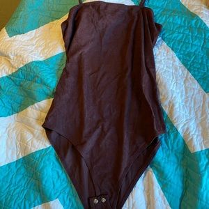 Maroon bodysuit